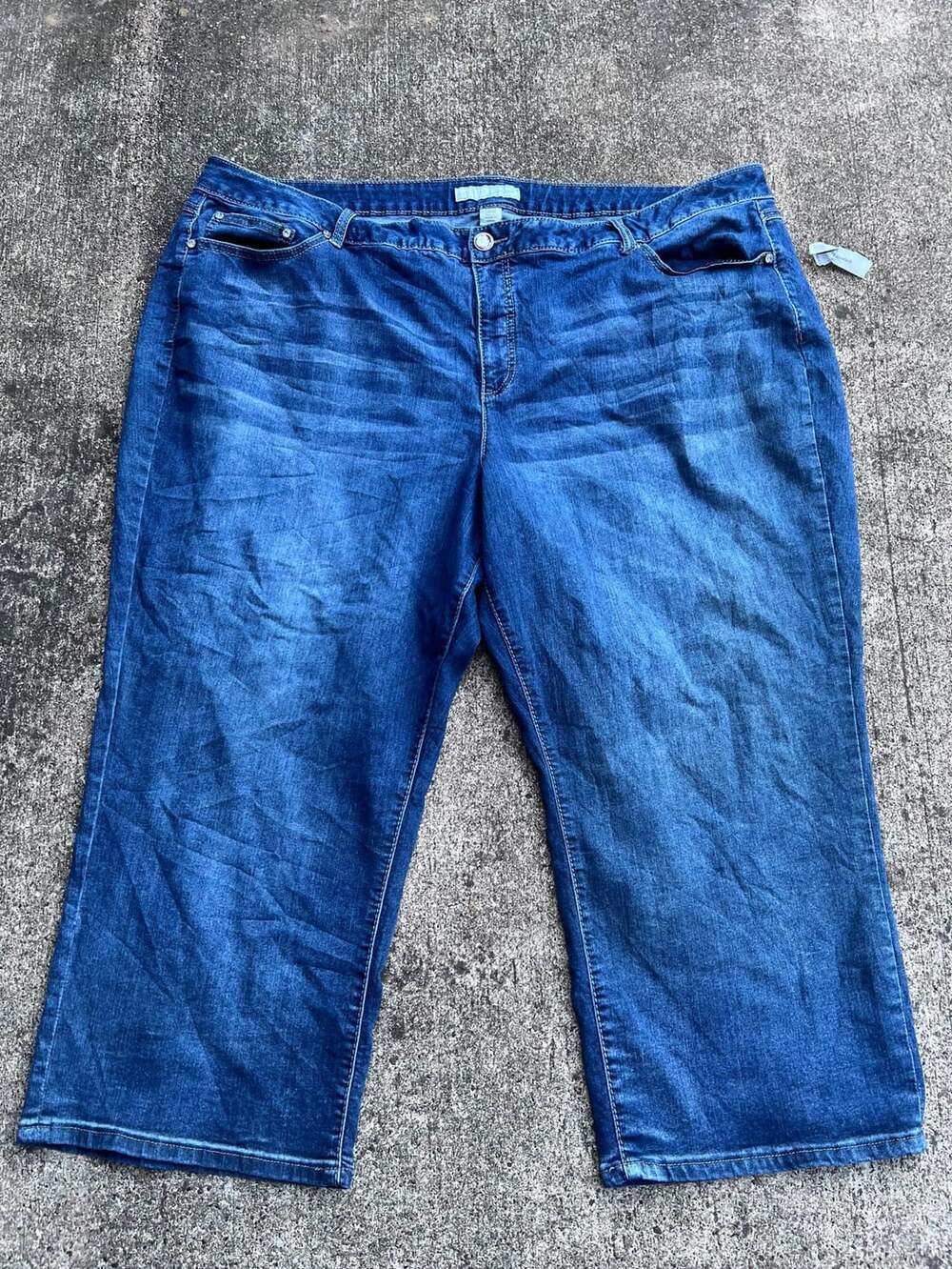 Est. 1946 Denim Classic Jeans Size 28W Dark Wash Rhinestone Pockets